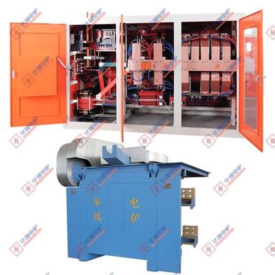 Φούρνος επαγωγής IGBT Steel Shell με υψηλή απόδοση τήξης και υψηλές επιδόσεις ασφάλειας