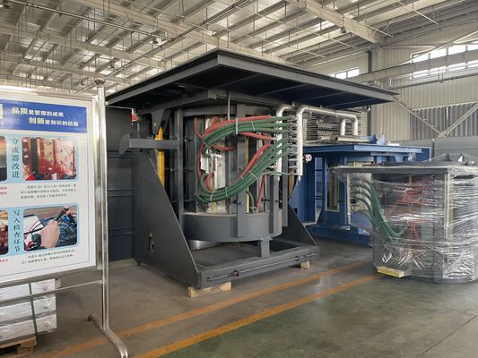 Φούρνος τήξης μεσαίας συχνότητας με ασφάλεια ISO9001 και χαμηλό θόρυβο